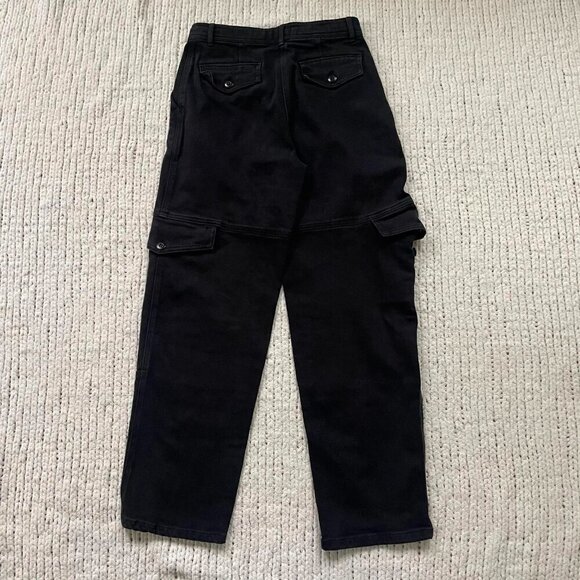 Aritzia Wilfred Maeve Black Cargo Jeans - Size 2 - Picture 3 of 7